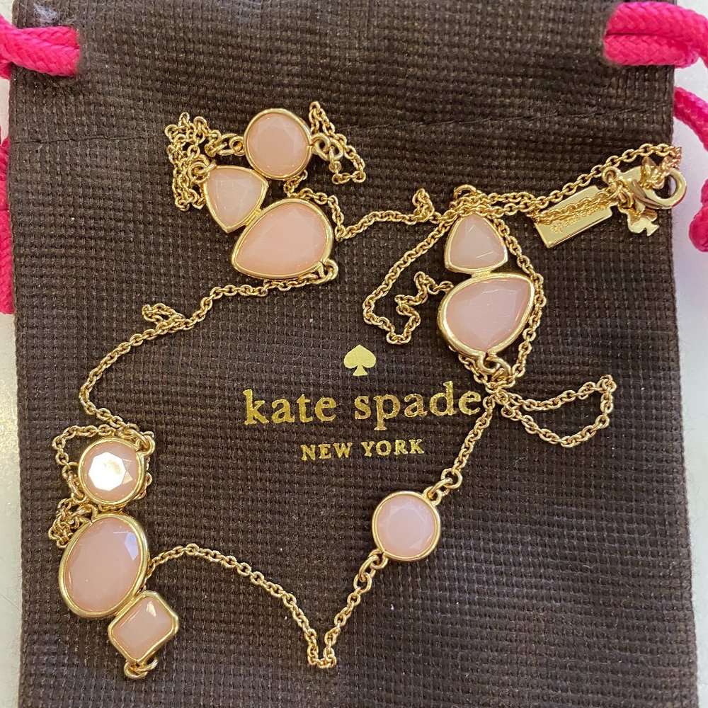 Kate Spade Long Necklace - Gold & Pink